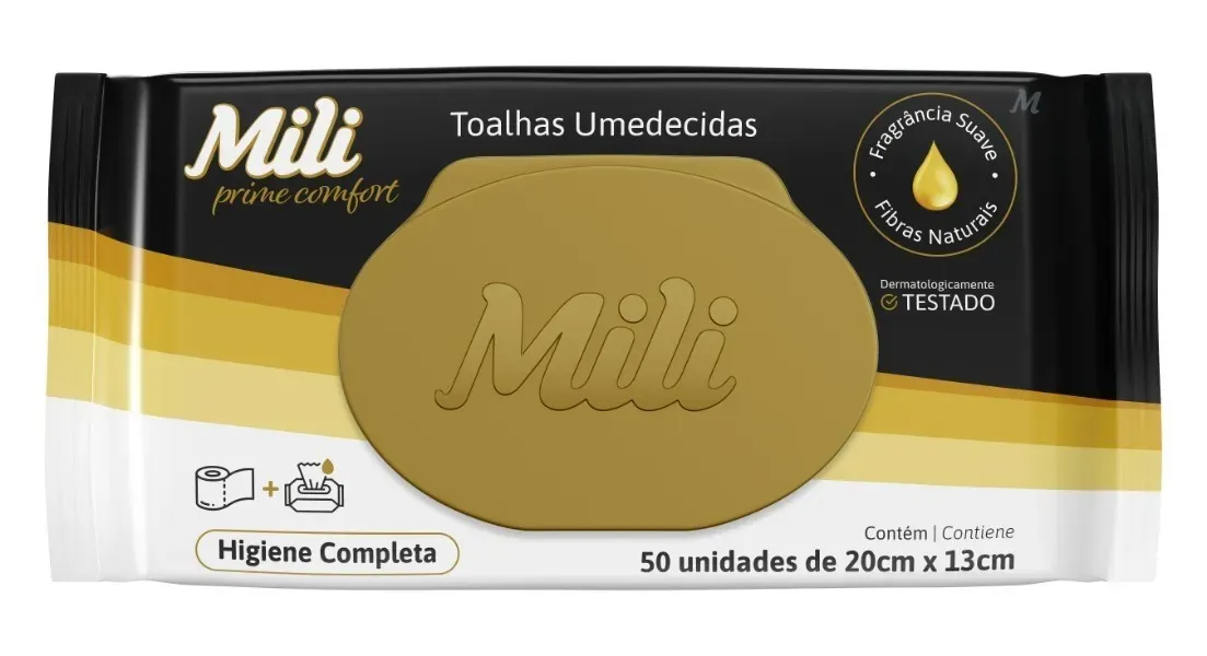 MILI TOHALLA HUMEDA PRIME COMFORT 50UND
