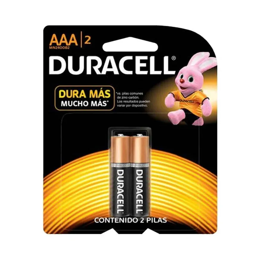 DURACELL PILA ALCALINA AAA PACK 2