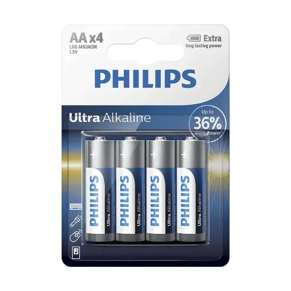 PHILIPS LR6E4B/97 PILA ALCALINA AA PACK 4