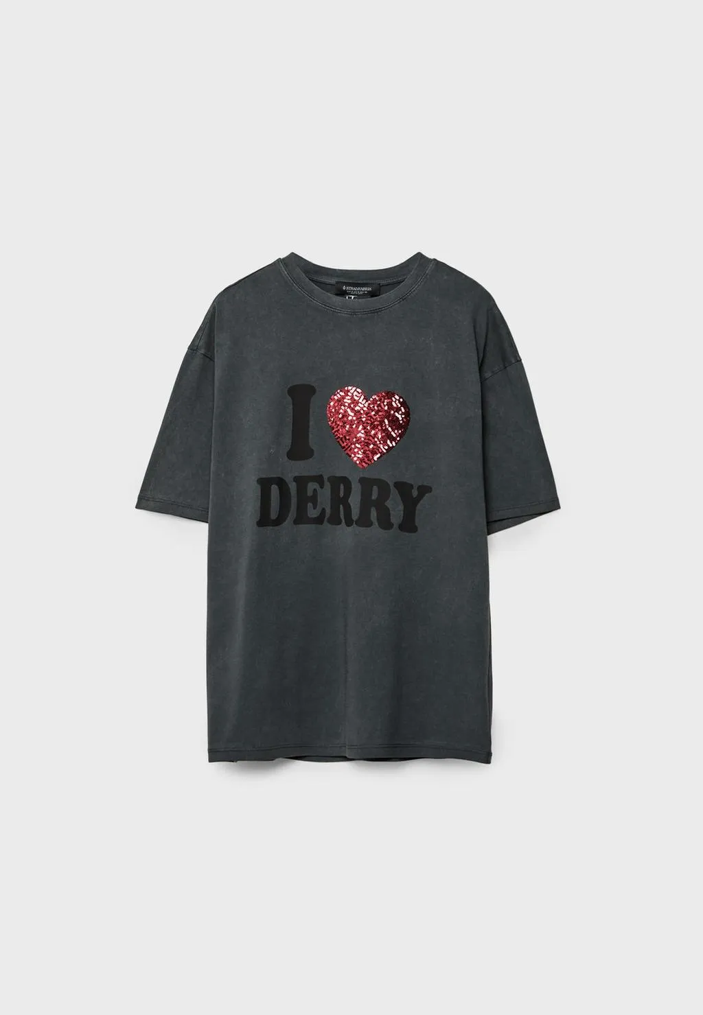 STRADIVARIUS 2593 639 001 TSHIRT HEART S