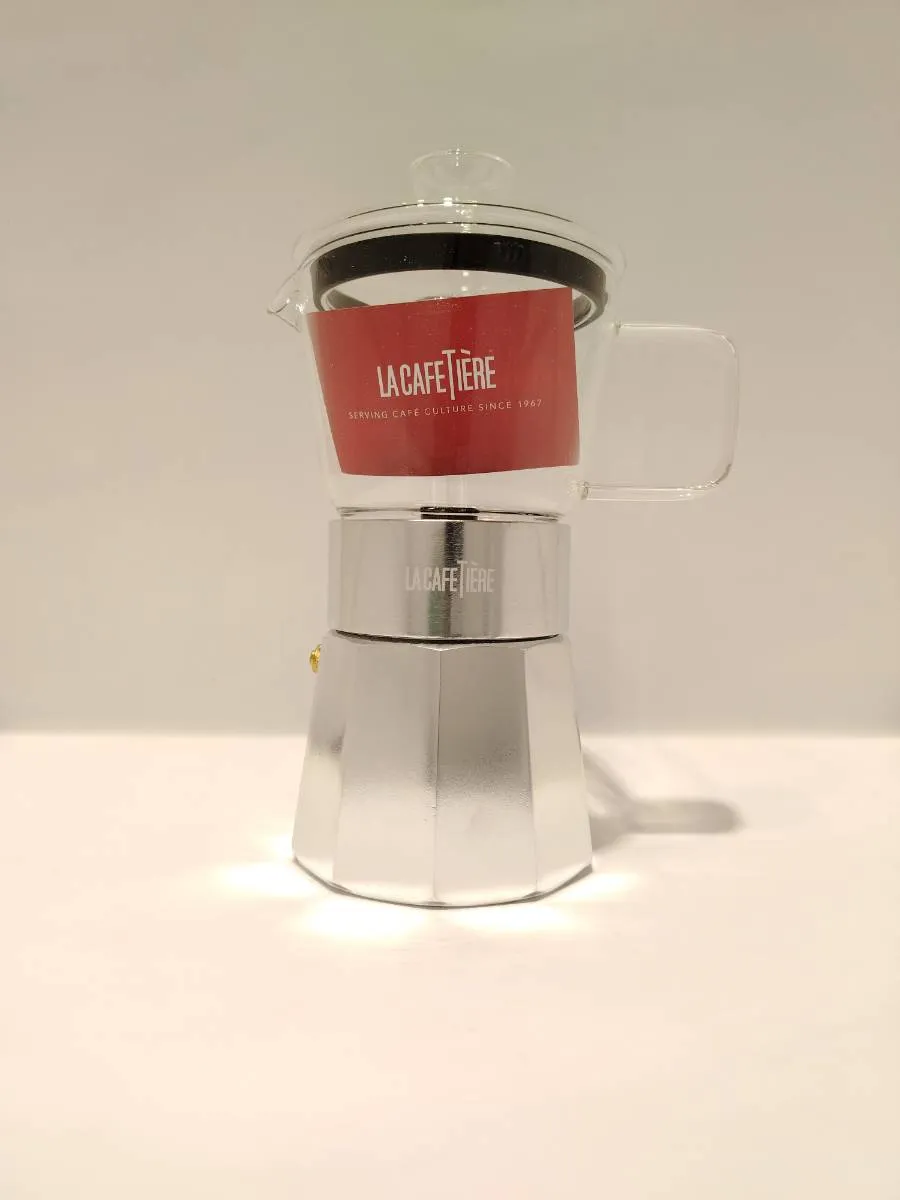 LA CAFETERIE VERONA CAFETERA EXPRESSO DE VIDRIO-INOX 240ML