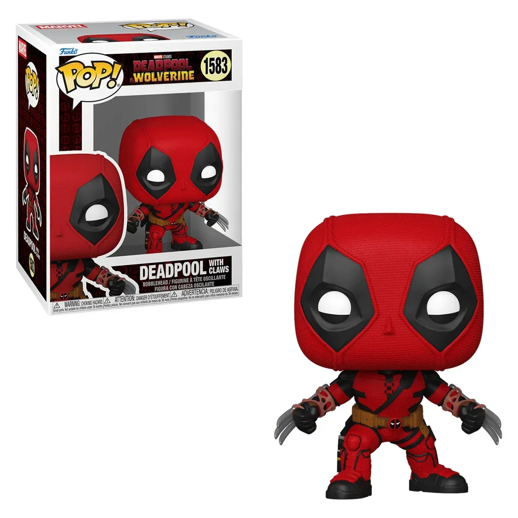 FUNKO POP 1583 MARVEL DEADPOOL & WOLVERINE DEADPOOL WITH CLAWS