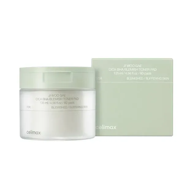 CELIMAX JI WOO GAE BHA BLEMISH TONER PAD 60 UNITS